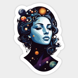 Universe. Fantasy. Space. Sticker